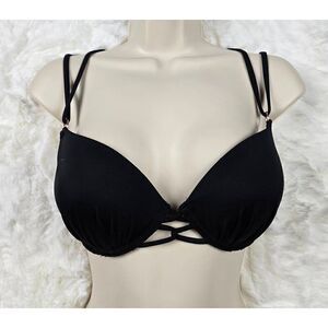 Shade & Shore Black Underwired Bikini Top 34C